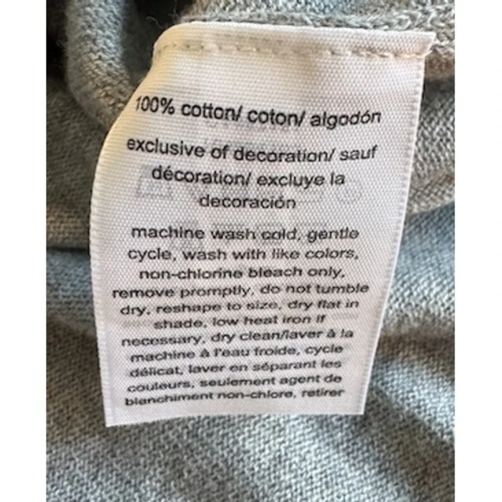 Tommy Hilfiger Grey Terrier Graphic Crewneck Sweater Women's Size Medium - Picture 3 of 3